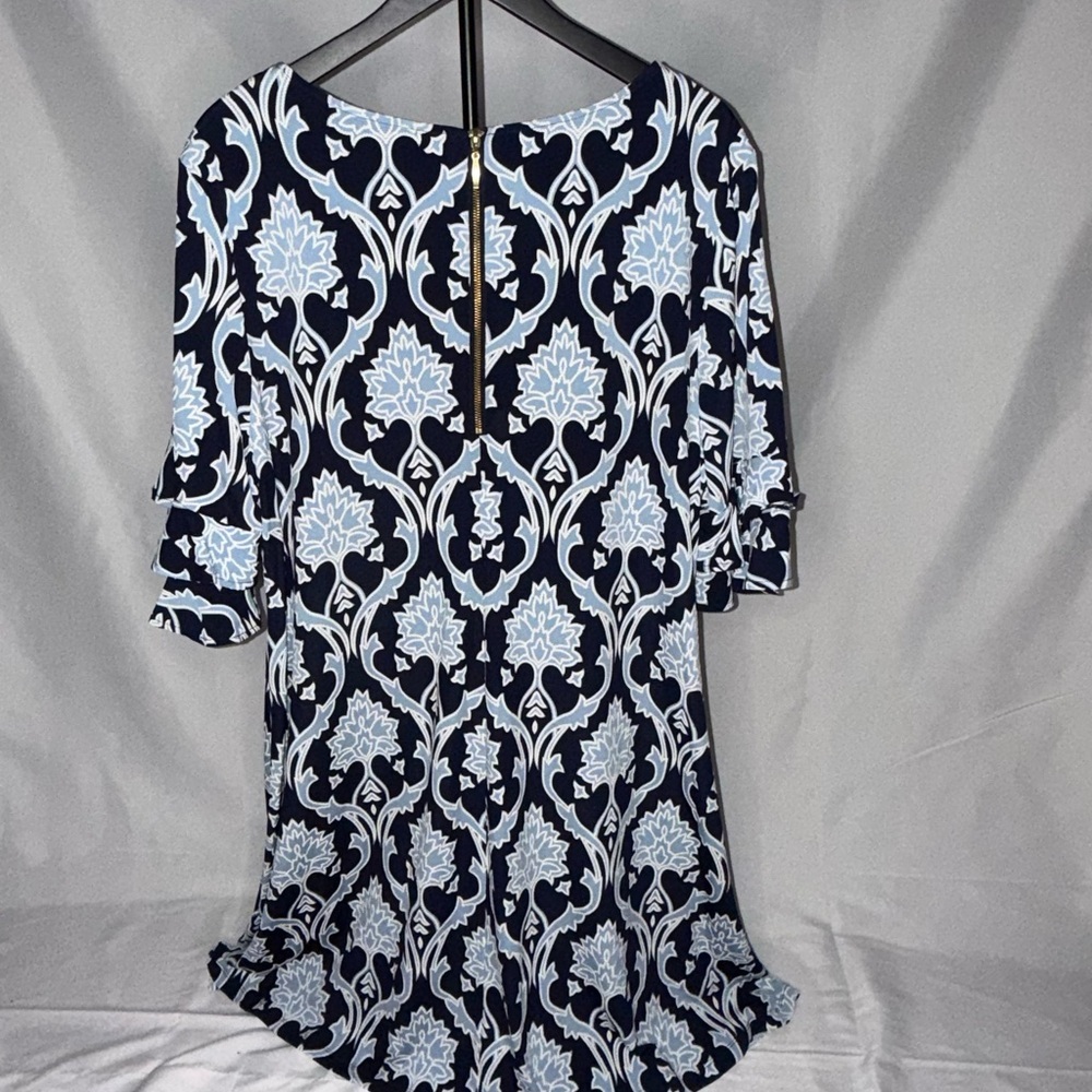 Ronni Nicole Navy & Light Blue Mid-Length Floral Dress – Size 22W 💙✨ - Picture 2 of 3